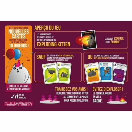 Asmodee Bordspel Asmodee Exploding Kittens: Festive Edition