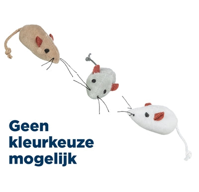 Trixie Pluche Muizen Assorti