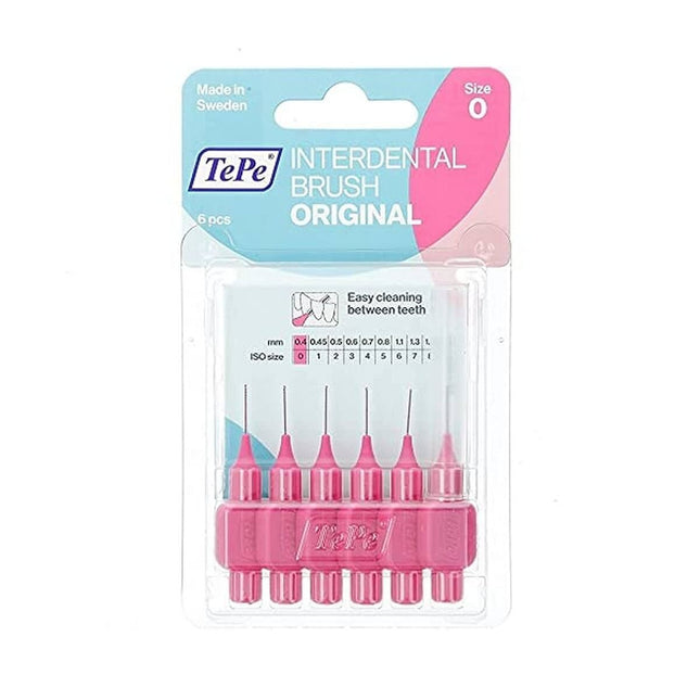 Tepe Interdentale Borstels Tepe Roze 6 Stuks