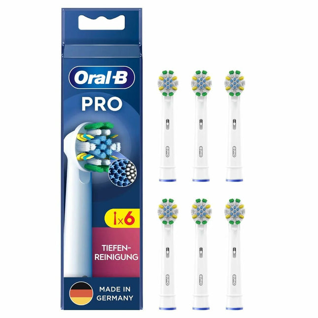 Oral-B Borstel Vervanger Oral-B Pro Wit 6 Stuks