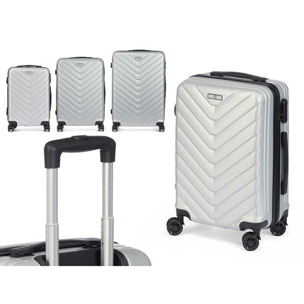 Bigbuy Home Kofferset Lichtgrijs 3 Onderdelen