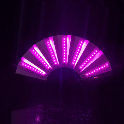 Glow Opvouwbare LED Fan – Danslicht voor Festivals, Feesten & Shows