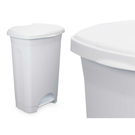 Bigbuy Home Pedaalemmer Wit Plastic 50 L (3 Stuks)