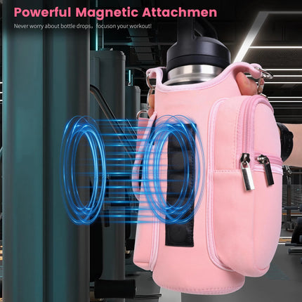 Magnetische Sporttas met Waterflessendrager met Verstelbare Schouderriem voor Gym & Outdoor