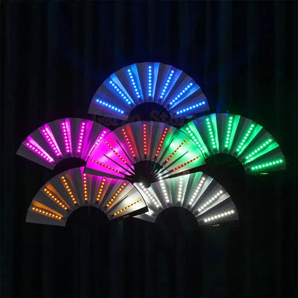 Glow Opvouwbare LED Fan – Danslicht voor Festivals, Feesten & Shows
