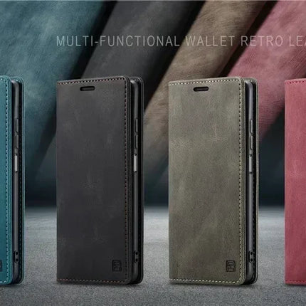 Flip Case Voor iPhone 17 Pro Max 5G Lederen Magnetische Cover