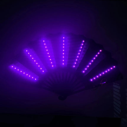 Glow Opvouwbare LED Fan – Danslicht voor Festivals, Feesten & Shows