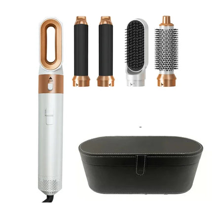 Föhn 5-in-1 föhnborstel, ionische haardroger styler, multifunctionele föhn met krulborstel