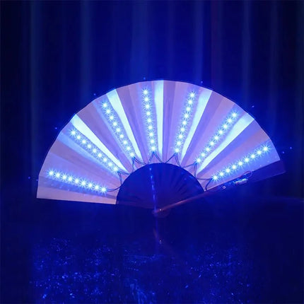 Glow Opvouwbare LED Fan – Danslicht voor Festivals, Feesten & Shows