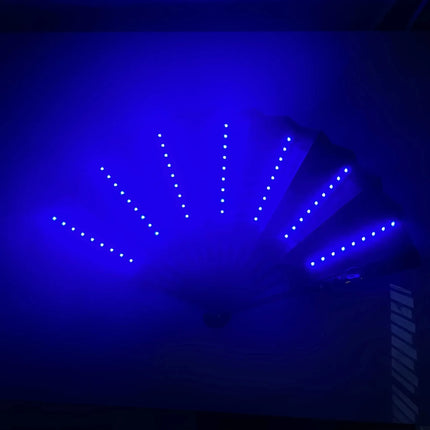 Glow Opvouwbare LED Fan – Danslicht voor Festivals, Feesten & Shows