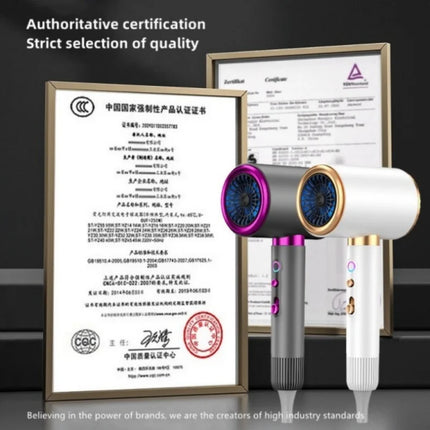 Hogesnelheidsföhn – Krachtige Sneldrogende Föhn met Negatieve Ionen | Professionele Kapsalonkwaliteit voor Thuisgebruik