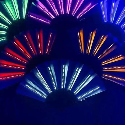 Glow Opvouwbare LED Fan – Danslicht voor Festivals, Feesten & Shows